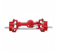 PETSOLA Ponte Metallico RC Durevole Assale Aggiornato Ponte Asse Anteriore e Posteriore per Rock Crawling, Rosso