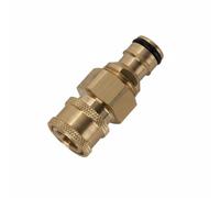 PETSOLA Raccordo Rapido in Metallo attatore Robusto attatori per Idropulitrice, Lavaggio Auto, Ottone, 3/8 Grande Femmina A Connettore Rapido Rubinetto