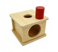 PETSOLA Scatola da Infilare con Blocco Montessoriano Delle Forme Coordinazione Occhio-Mano Giocattolo per Bambini Piccoli, Scatola Di Abbinamento A Cilindro Grande
