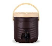 PETSOLA Secchiello Termico con Rubinetto Portatile Contenitore Isotermico con Rubinetto Multistrato Dispenser di Bevande Isolato per Buffet, Caffetteria, Array, Marrone