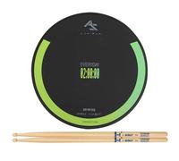PETSOLA Set Pad Batteria e Metronomo Regolabile in Altezza Percussion Pad Pratica Gommato Portatile Attrezzatura Ritmica per Bambini, Moderno