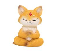 PETSOLA Statua da Giardino a Forma di, Decorazione per Prato, Design Creativo e Realistico, Scultura Seduta in Resina, Statuetta di Animale per Esterno, B