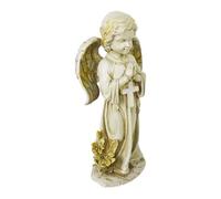 PETSOLA Statua Illuminata per Giardino, Patio, Balcone, Sentiero, Croce Cimiteriale, Decorazione da Giardino