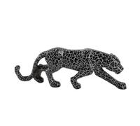 PETSOLA Statuetta di | Decorazione Artistica da Interno, Dettagli Scolpiti a Mano, Figurina, per Ufficio, Nero+Bianco