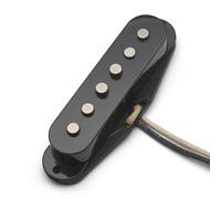 PETSOLA String Device Pickup Set Microfono Chitarra Elettrica Set Pickup per Configurazione SSS Avvolgimento Manuale Magnete Alnico 5 Tono Espressivo E, Pickup Al Manico Nero 50mm