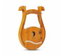 PETSOLA Strumento a Corda Lira Facilmente Accordabile Lira 24-String Corde Suono Caldo e Melodioso Arpa in Legno per Principianti, Viaggio, Meditazione, 19-String, Scatol Legno Di Cocco
