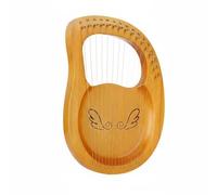 PETSOLA Strumento a Corda Lira Facilmente Accordabile Lira 24-String Corde Suono Caldo e Melodioso Arpa in Legno per Principianti, Viaggio, Meditazione, 16-String, Tavola In Legno