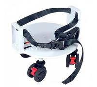 PETSOLA Supporto Attrezzatura Golf con Ruote Pivotanti Base Porta Borsa Regolabile Plastica Manovrabilità Migliorata con Freno Adatto per Utilizzo Allenamento Tornei, Bianco