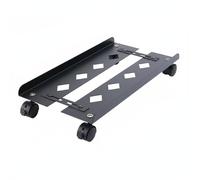 PETSOLA Supporto Case Computer Carrellino Torre Carrello PC Base Piano Acciaio Carbonio Spessore Rinforzato Larghezza Regolabile Ruote Scorrevoli Aerazione