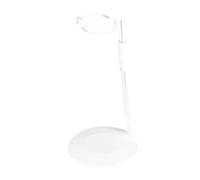 PETSOLA Supporto per Action Figure, Regolabile in Altezza, in Metallo, Espositore, Organizer da Scrivania, Supporto, Adatto a Collezionisti, Bianco