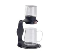 PETSOLA Teiera portatile con delle gocce, infusore robusto e resistente al calore, ideale come infusore per il tè, per ufficio o come, 380 Ml Nero