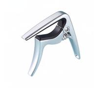 PETSOLA Ukulele Tuner Accordatore per Strumenti a Corda Design Compatto per Cambio Rapido Protezione Tastiera in Silicone Adatto per Studenti Lezioni di Musica Concerti, Argento