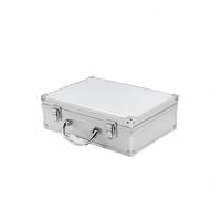 PETSOLA Valigetta Portautensili in Alluminio Robusta e Leggera Custodia Rigida in Alluminio Multifunzionale Cassetta Attrezzi Portatile per Tecnici, Lavoro, 43x32x13cm