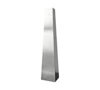 PETSOLA Vaso Minimalista in Acciaio Spazzolato Elegante Vaso a Rettangolare con Base Piatta Stabile Contenitore Floreale per Ingresso, Soggiorno, Hotel, 4x7x35cm