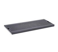 PETSOLA Vassoio con Griglia Perforata Rettangolare Vassoio Raccogligocce Robusto per Bancone Bar, 40cm X 17.5cm X 1.5cm