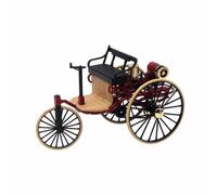 PETSOLA Veicolo a Ruote d'Epoca Originale | Stile Vintage retrò, da Collezione, Auto Classica in Lega, per Scrivania, Collezionisti, Modellisti, Rosso