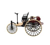 PETSOLA Veicolo a Ruote d'Epoca Originale | Stile Vintage retrò, da Collezione, Auto Classica in Lega, per Scrivania, Collezionisti, Modellisti, Nero