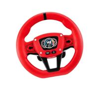 PETSOLA Volante Giocattolo Simulato, Giocattolo di Guida Giocattolo per Simulare La Guida, Controller di Guida Elettronico per, Rosso, Taglia unica bambino