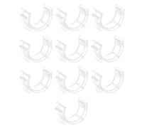 PETSTIBLE 10 clip porta bobine da cucito per organizzare i fili, codificate a colori (rosso/blu/verde/giallo/trasparente), previene i grovigli per macchine da ricamo e da cucire domestiche