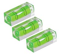 PETSTIBLE 3Pcs Mini Bolla di Livello Piccola Bolla Orizzontale Piazza Mini per SPIRITO Livello Bolla Piccolo Livellatore Per Livellamento Tubolare 40mm