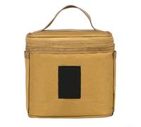 PETSTIBLE Borsa organizer per bottiglie di spezie, borsa per il trasporto di bottiglie di condimento, per cucinare all'aperto e uso in campeggio, cachi