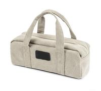 PETSTIBLE Borsa per la gestione delle unghie, semplice e portatile, per esterni, in tela resistente (grigio)