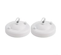 PETSTIBLE Coppia di ganci da soffitto per installazioni decorative di lampade in soggiorno e bar (bianco)