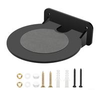 PETSTIBLE HomePod - Mensola per altoparlanti, elegante base in acrilico, facile installazione, design salvaspazio per bagno e studio (nero)