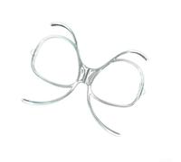 PETSTIBLE Inserto per occhiali da sci, adattatore ottico flessibile per occhiali da sci e snowboard TR90, telaio interno trasparente, 12 x 4 cm (B)