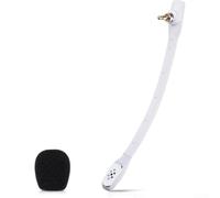 PETSTIBLE Microfono omnidirezionale bianco per Logitech A40 - Clear Voice Pickup Boom Mic sostituzione materiale ABS 18x5x3cm (bianco)