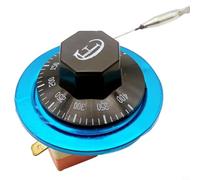 PETSTIBLE Termostato elettrico per forno, 250 V 16 A, interruttore regolabile per regolatore di temperatura, adatto per caldaie ed elettrodomestici elettrici