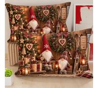 PETTI Artigiani Italiani 2 Federe Natalizie Gnomo 07 40x145 cm | 100% microfibra, stampa digitale, set da 2, Made in Italy