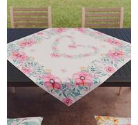 PETTI Artigiani Italiani - Accessori Tessili da Cucina, Centrotavola Moderno 90x90 cm in Microfibra, Tovaglia Centro Tavola Elegante in Stampa Digitale Floreale 01, 100% Made in Italy