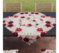 PETTI Artigiani Italiani - Accessori Tessili da Cucina, Centrotavola Moderno 90x90 cm in Microfibra, Tovaglia Centro Tavola Elegante in Stampa Digitale Floreale 07, 100% Made in Italy