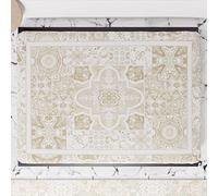 PETTI Artigiani Italiani - Accessori Tessili da Cucina, Copri Fornelli 46x70 cm in Microfibra, Coprifornello Elegante per Gas e Induzione, in Stampa Digitale Vietri Tortora, 100% Made in Italy