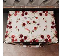PETTI Artigiani Italiani - Accessori Tessili da Cucina, Copri Fornelli 46x70 cm in Microfibra, Coprifornello Elegante per Gas e Induzione, in Stampa Digitale Floreale 07, 100% Made in Italy
