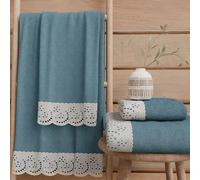 PETTI Artigiani Italiani - Asciugamani Bagno in 100% Spugna di Cotone, Set Asciugamani 1+1, 2 Pezzi 1 Asciugamano Viso e 1 Asciugamano Mani, Avion