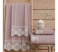 PETTI Artigiani Italiani - Asciugamani Bagno in 100% Spugna di Cotone, Set Asciugamani 1+1, 2 Pezzi 1 Asciugamano Viso e 1 Asciugamano Mani, Cipolla
