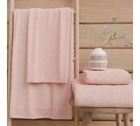 PETTI Artigiani Italiani - Asciugamani Bagno in 100% Spugna di Cotone, Set Asciugamani 1+1, 2 Pezzi 1 Asciugamano Viso e 1 Asciugamano Mani, Asciugamani Rosa