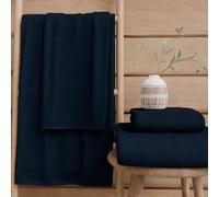 PETTI Artigiani Italiani - Asciugamani Bagno in 100% Spugna di Cotone, Set Asciugamani 1+1, 2 Pezzi 1 Asciugamano Viso e 1 Asciugamano Mani, Asciugamani Blu