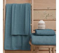 PETTI Artigiani Italiani - Asciugamani Bagno in 100% Spugna di Cotone, Set Asciugamani 2+2, 4 Pezzi 2 Asciugamani Viso e 2 Asciugamani Mani, Asciugamani Avion