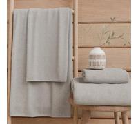 PETTI Artigiani Italiani - Asciugamani Bagno in 100% Spugna di Cotone, Set Asciugamani 2+2, 4 Pezzi 2 Asciugamani Viso e 2 Asciugamani Mani, Asciugamani Grigio Chiaro