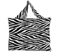 PETTI Artigiani Italiani - Borsa Mare Donna Grande, Spiaggia, Piscina, Zebra, 100% Made in Italy
