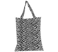 PETTI Artigiani Italiani - Borsa Shopper Donna, Tote Bag, Borsa Spesa Riutilizzabile, Borsa da Spiaggia, Borsa Shopper Stoffa, Zebra, 100% Made in Italy