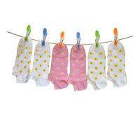 PETTI Artigiani Italiani - Calzini Bambina, 6 Paia di Calzini Fantasmino Bambina, Calzini Bambino Fantasmino Femminuccia, Calzini Bambina Cotone Filo di Scozia, 100% Made in ItalyMargherite