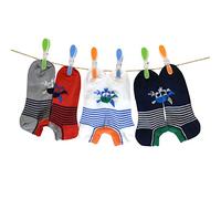 PETTI Artigiani Italiani - Calzini Bambino, 6 Paia di Calzini Fantasmino Bambino, Calzini Bambino Fantasmino Maschietto, Calzini Bambino Cotone Filo di Scozia, 100% Made in ItalyPirates