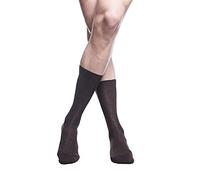 PETTI Artigiani Italiani - Calzini, Calze Uomo, Calzino Uomo, Calze Lunghe e Corte Uomo, 6 Paia Calze Uomo Filo di Scozia, 100% Made in Italy, Costina Corto Marrone 45-47