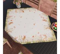 PETTI Artigiani Italiani - Centrotavola di Pasqua 90x90 cm in Microfibra Antimacchia, Elegante e Lavabile, Centro Tavola Pasquale, Decorazione Raffinata, 100% Made in Italy