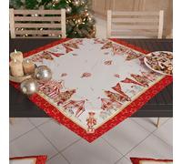 PETTI Artigiani Italiani - Centrotavola Natalizio, Centrotavola da Tavolo Cucina Natalizio, Runner Centrotavola 90x90 cm, Centrotavola Circus, 100% Made in Itay