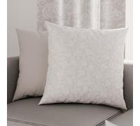 PETTI Artigiani Italiani - Coppia di Federe Cuscino 35x35 cm in Microfibra, Cuscini Arredo Camera da Letto, Divano, Salotto, Set 2 Fodere Copricuscino, Federa Pizzo Tortora, 100% Made in Italy